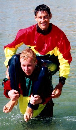 beach fun swimming fully clothed adventure cagoule